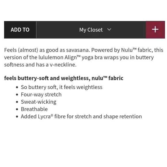 Lululemon Align V-NECK Bra A/B Womens 2 Cheetah Camo Antique White LW2DX8S - Picture 5 of 8